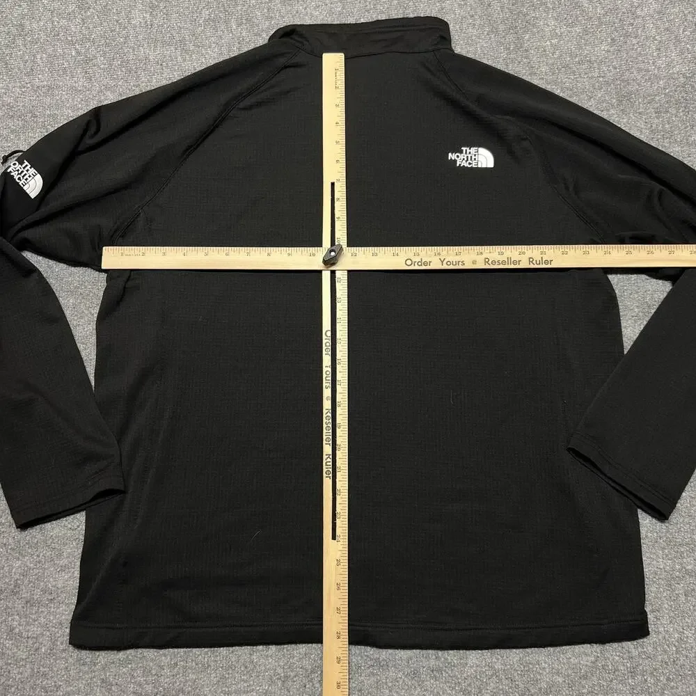 The North Face Jacket Mens 2XL Black Softshell Full Zip Microgrid